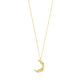 Pilgrim Recycled necklace - Moon - gold (GOLD)