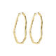 Pilgrim Recycled earrings - Hoop Light - gold (GOLD)