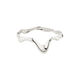 Pilgrim Recycled bangle - Moon - silver (SILVER)