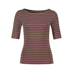 Zero T-Shirt rayé manches 3/4 - vert/violet (5863)