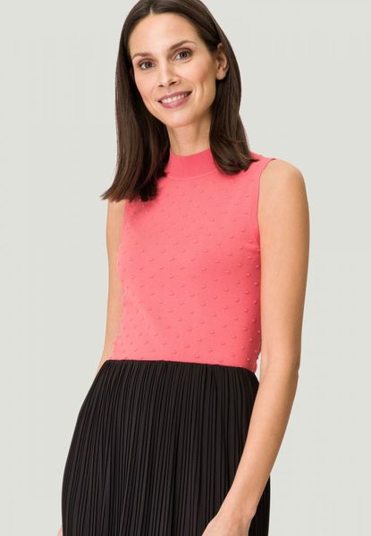 Zero Knitted top with dot embroidery - pink (4038)