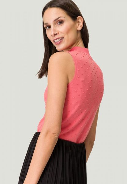 Zero Knitted top with dot embroidery - pink (4038)