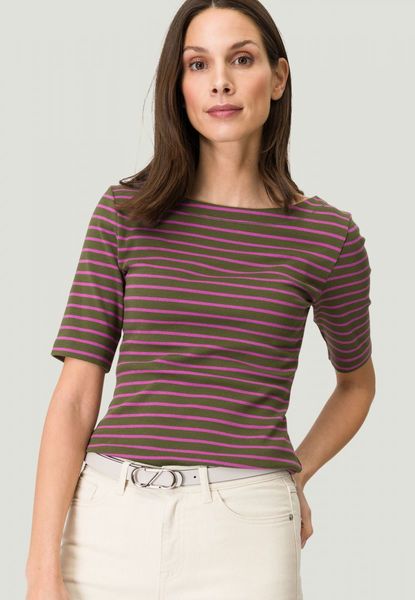 Zero Striped shirt 3/4 sleeves - green/purple (5863)