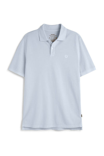 ECOALF Piqué polo shirt - Ted - blue (150)