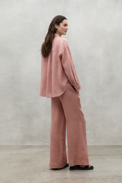 ECOALF Linen trousers - Mosa - pink (668)