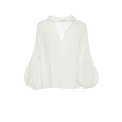 BSB Blouse style macrame - white (OFF WHITE )