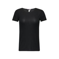 Q/S designed by T-shirt à manches courtes froncées - noir (9999)