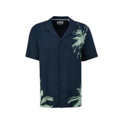 s.Oliver Red Label Short-sleeved shirt in cotton blend - blue (59F1)