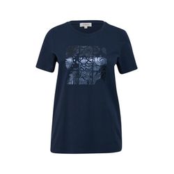 s.Oliver Red Label Cotton T-shirt   - blue (58D0)