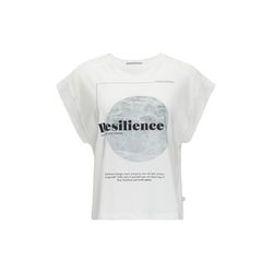 Q/S designed by T-shirt with dropped shoulders - white (01D0)