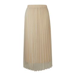 s.Oliver Black Label Mesh skirt with pleated structure - beige (8120)