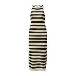 s.Oliver Red Label Long knitted dress with pattern structure - beige/black (99G5)