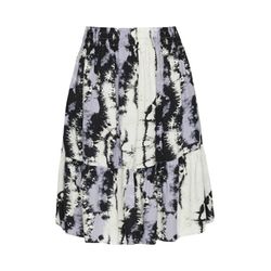 Q/S designed by Viscose flounce skirt - purple/gray (92A0)