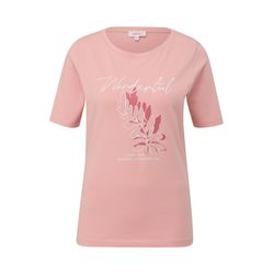 s.Oliver Red Label T-Shirt mit Frontprint  - pink (42D1)