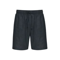 Q/S designed by Regular: Shorts with garment dye  - blue (5884)