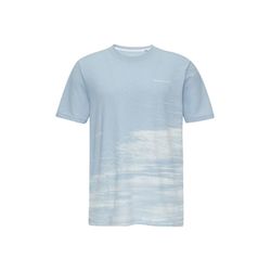 Q/S designed by T-Shirt mit Frontprint  - blau (53D0)