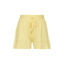 Q/S designed by Loose: embossed piqué pants - yellow (1606)