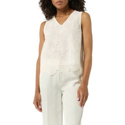 comma Sleeveless lace top - white (0120)