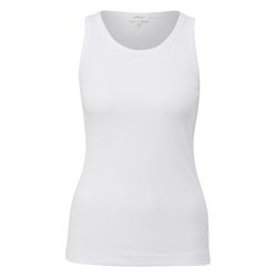 s.Oliver Red Label Stretch cotton tank top - white (0100)