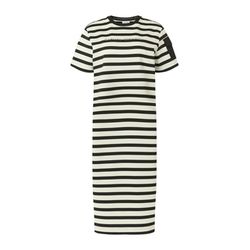 comma Midi dress with a striped pattern - black/white (99S7)