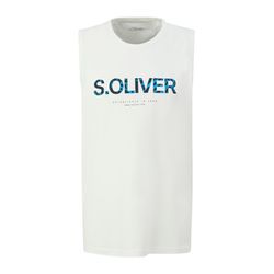 s.Oliver Red Label T-Shirt sans manches en coton - blanc (01D0)