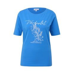 s.Oliver Red Label T-Shirt mit Frontprint  - blau (55D1)
