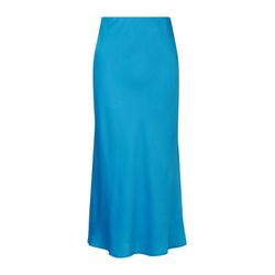 s.Oliver Black Label Midi skirt with a dobby structure - blue (6430)