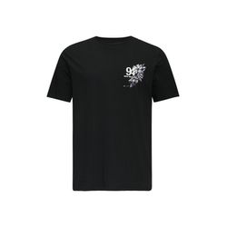 Q/S designed by T-shirt en coton avec imprimé poitrine - noir (99D0)