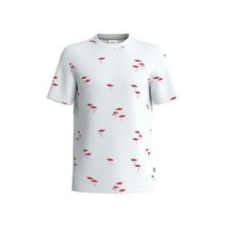 s.Oliver Red Label T-Shirt mit All-over-Print - weiß (01A5)