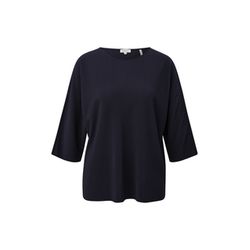 s.Oliver Red Label T-shirt plissé en jersey - bleu (5959)