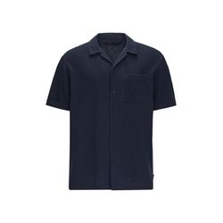 Q/S designed by Short sleeve shirt made of muslin - blue (5884)