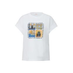 s.Oliver Red Label T-shirt à manches capuchon - blanc (01E1)