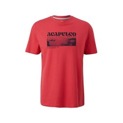 s.Oliver Red Label T-shirt avec imprimé sur le devant - rouge (33D2)
