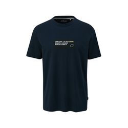 s.Oliver Red Label T-Shirt mit Frontprint  - blau (59D1)