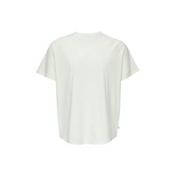 Q/S designed by Cotton shirt with raglan sleeves - white (0120)