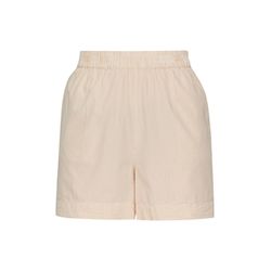 Q/S designed by Striped shorts with elastic waistband  - white (04G0)