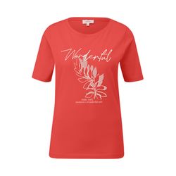 s.Oliver Red Label T-Shirt mit Frontprint  - rot (25D1)