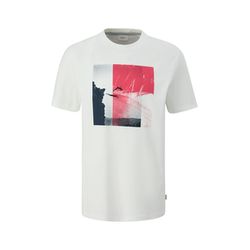 s.Oliver Red Label T-shirt avec impression sur le devant - blanc (01D2)