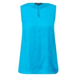 comma Sleeveless T-shirt in a fabric mix  - green/blue (6264)