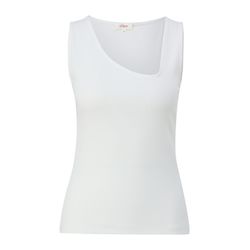 s.Oliver Red Label Top with asymmetrical neckline - white (0100)