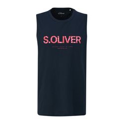 s.Oliver Red Label T-Shirt sans manches en coton - bleu (59D0)