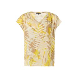 comma Blouse shirt with all-over print - yellow (12A9)