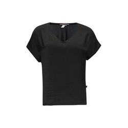 Q/S designed by V-neck shirt in a loose fit - black (9999)