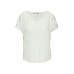 Q/S designed by Linen blend T-shirt  - white (0400)