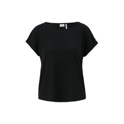s.Oliver Black Label T-Shirt mit überschnittener Schulter - schwarz (99X1)