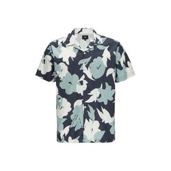 Q/S designed by Short-sleeved shirt with all-over print - green/blue (58A0)