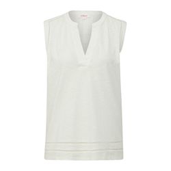 s.Oliver Red Label Sleeveless blouse made of viscose blend - white (0210)