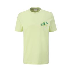 s.Oliver Red Label T-Shirt mit Frontprint - grün (70D2)