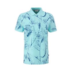 s.Oliver Red Label Poloshirt mit All-over-Print  - blau (60A3)