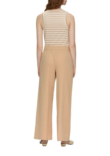 Q/S designed by Relaxed: muslin pants - beige (8312)
